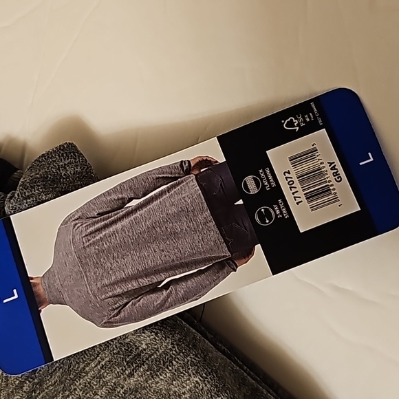 Avalanche Men's Quarter Zip Stand Up Collar Top, Gray,‎ Size L - Picture 7 of 7